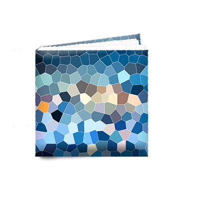 the logo of the website with a mosaic cover book